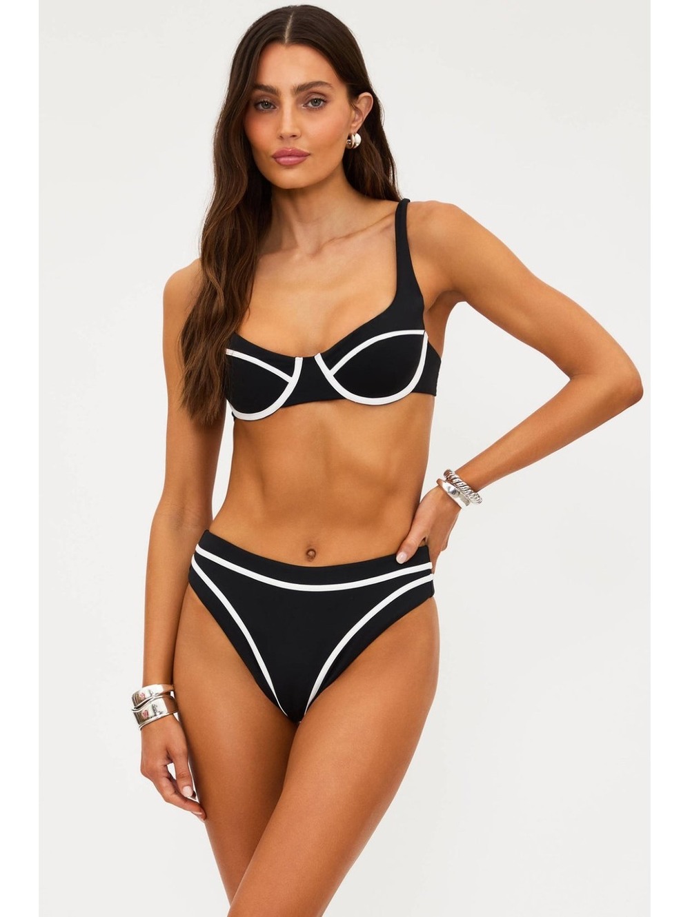Beach Riot Jemma Bottom Bandana Black